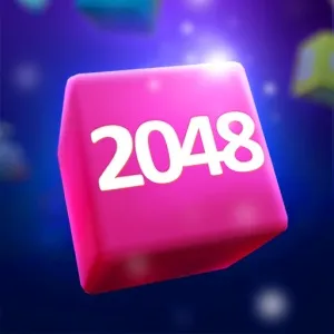2048 Cube Merge - play this parkour runner game online for free