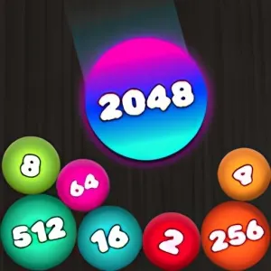 2048 Puzzle Connect the Balls - free online parkour game thumbnail, play in browser