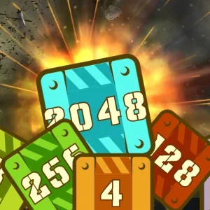Military Cubes 2048 - free online parkour game thumbnail, play in browser