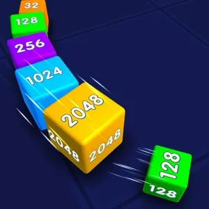 Snake 2048 IO - free online parkour game thumbnail, play in browser